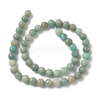 Природных амазонит бисер нитей G-K068-03-8mm-1