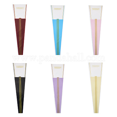 120 шт. 6-цветные пластиковые пакеты для букетов цветов из ОПП ABAG-MB0001-02-1