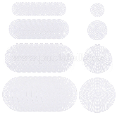 40 шт. 4-х видов пластиковых сетчатых холстов DIY-DC0002-54-1