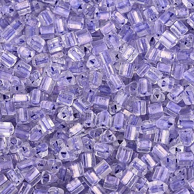 Прозрачные внутри цветные стеклянные бусины SEED-T007-13I-1