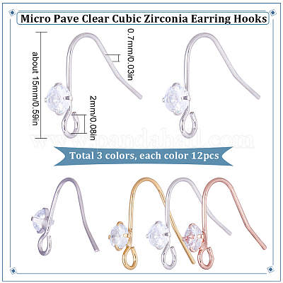 Earring Hooks DIY Earring Findings Ear Wires Fish Hooks for