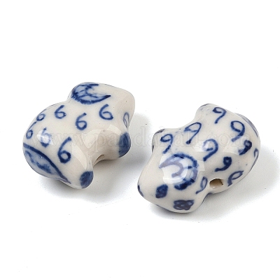 Фарфоровые бусины ручной работы PORC-Z007-05D-1