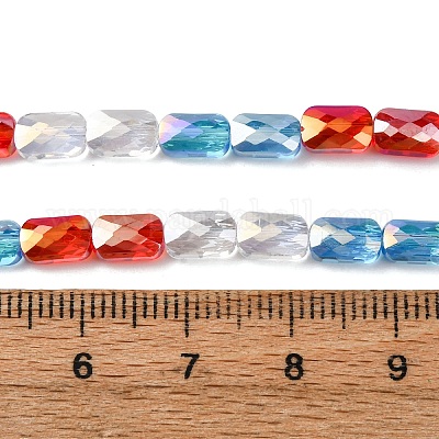 Chapelets de perles en verre électroplaqué&nbsp;EGLA-D300-05-17-1
