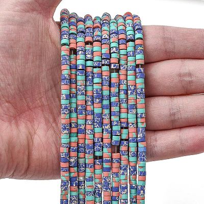 Окрашенные синтетические нити из имперской яшмы G-Z089-A03-J-1