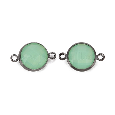 Соединители звеньев латуни стеклянные KK-C228-03B-1