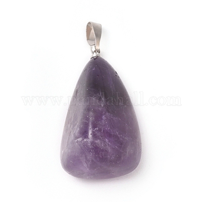 Подвески из натурального аметиста  G-k302-B11-1