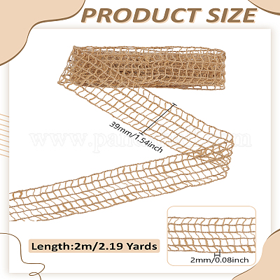 2м льняная плетеная лента&nbsp;OCOR-LP0001-35-1