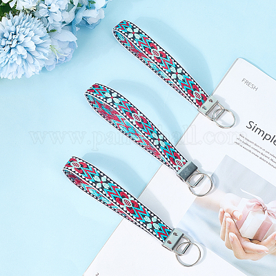 Брелок из железа с полиэстеровой окантовкой KEYC-WH20054-011A-1