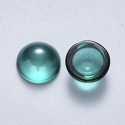 Transparent Spitzlackieren Glas Cabochons&nbsp;GLAA-S190-013B-B01-1