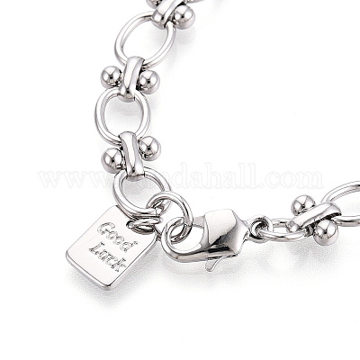 Латунь цепи браслеты BJEW-N032-03P-1