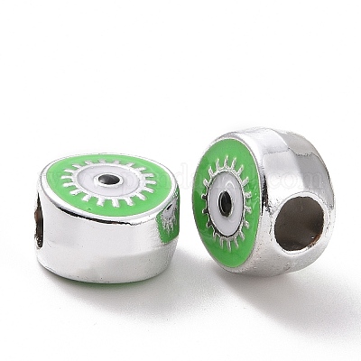 Ccb пластиковые европейские бусины CCB-B001-02G-1