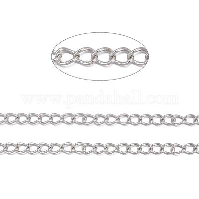 Не тускнеющие 3.28 фут 304 нержавеющая сталь витые цепи X-CHS-K001-24-3mm-1