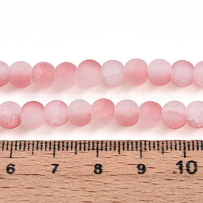 Стеклянные бусины кракле GLAA-N009-6mm-03-1