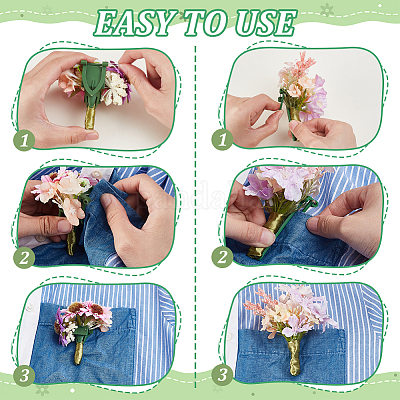 60шт 2 стиля пластиковая фурнитура для броши FIND-GA0007-26-1