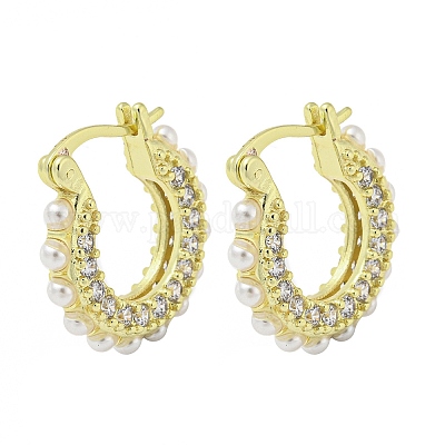 Латунные серьги обруча EJEW-Z035-04G-1