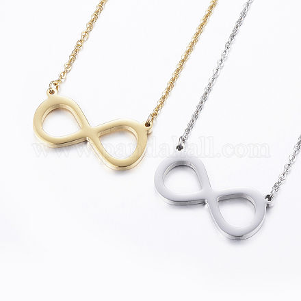 304 Stainless Steel Pendant Necklaces NJEW-G291-04-1