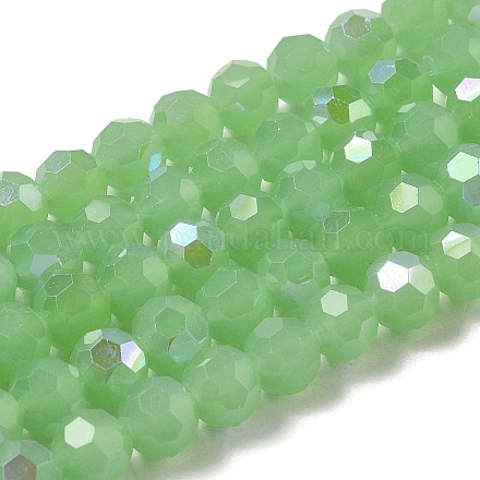 Chapelets de perles en verre imitation jade EGLA-A035-J8mm-L01-1