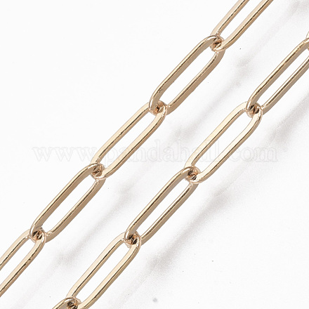 Brass Paperclip Chains CHC-S008-001A-G-NR-1