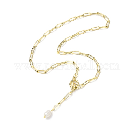 Ожерелья с подвесками из натурального культивированного пресноводного жемчуга NJEW-JN04854-1