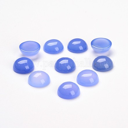 Half Round/Dome Dyed Natural Agate Cabochons G-J300-30-8mm-1