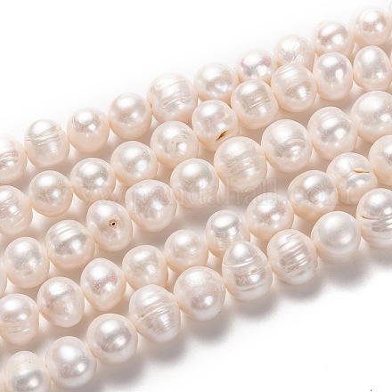 Natural Cultured Freshwater Pearl Beads Strands PEAR-L033-94-01-1