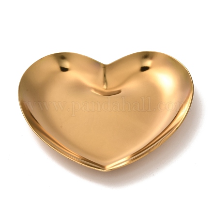 Heart 430 Stainless Steel Jewelry Display Plate STAS-P289-02G-1