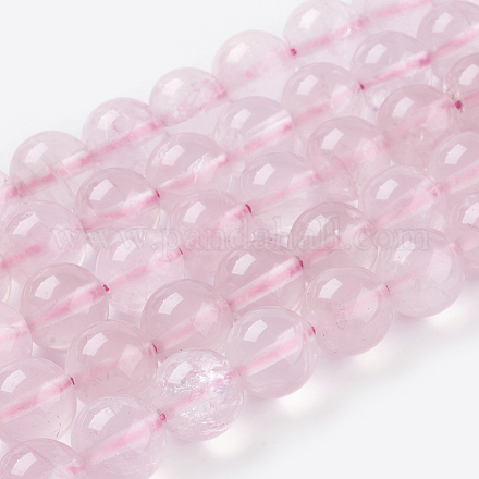 Chapelets de perles en quartz rose naturel X-G-C076-12mm-3-1