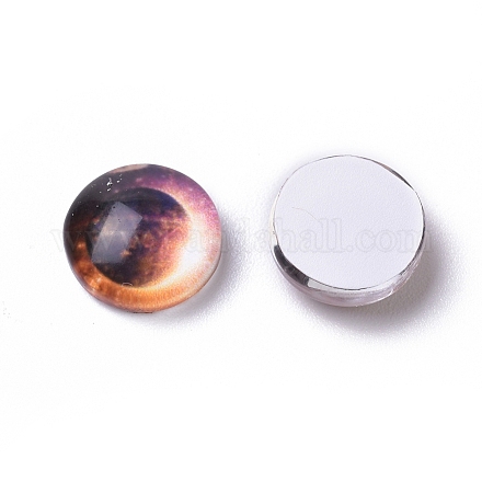 Glas cabochons GLAA-WH0015-15B-07-1