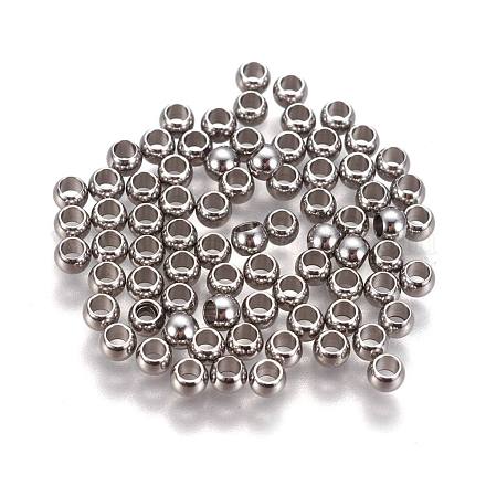 Intercalaire perles en 304 acier inoxydable X-STAS-L222-42A-P-1
