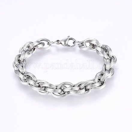 Браслеты из нержавеющей стали 304 BJEW-F330-01P-1