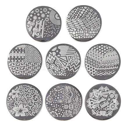 Stainless Steel Nail Art Stamping Plates MRMJ-R082-088-1