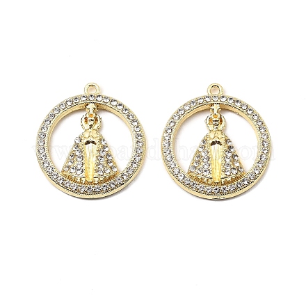 Подвески из сплава и страза FIND-B051-04G-1