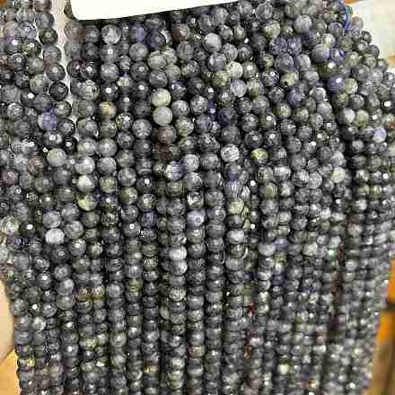Природные иолит нитей бисера&nbsp;G-RM250101-D7-1