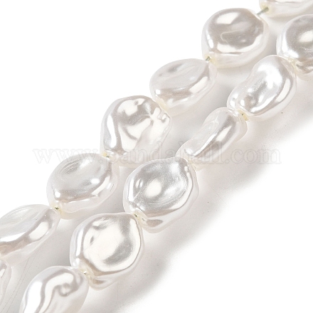 Brins de perles d'imitation en plastique ABS KY-F021-02-1