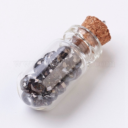 Pendentifs de bouteille en verre PALLOY-JF00338-01-1