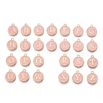 Anfangsbuchstabe a~z Alphabet Emaille Charms ENAM-Q437-04-1