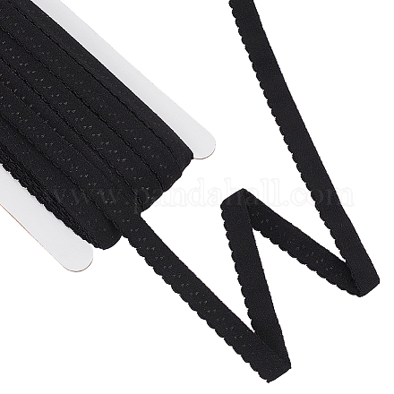ベネクリート 21 ヤード ブラック コットン ツイル テープ  1/2 インチ幅の重い縫製ウェビング高密度綿テープ縫製 diy クラフトバインディングシームトリム  1mm厚 FIND-WH0155-047C-1