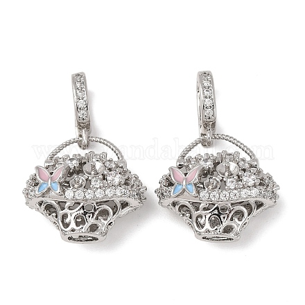 Латунный микро-паве кубический цирконий KK-A279-10P-1