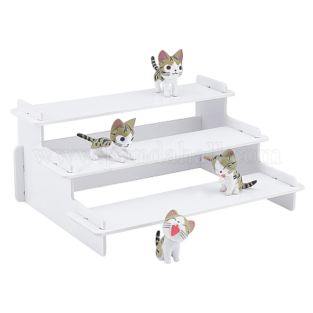3-stöckiger zusammengebauter undurchsichtiger Acryl-Modell-Spielzeug-Display-Halter ODIS-WH0029-19-1