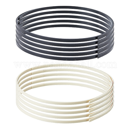 10 шт. 2-цветная резинка для края из АБС-пластика AJEW-FH0005-02-1