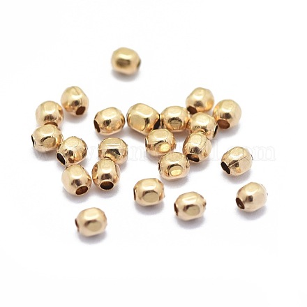 Perles remplies d'or jaune KK-L183-035C-1