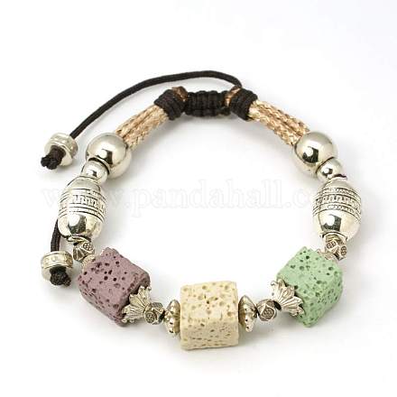 Lava Beads Bracelets BJEW-D260-1-1