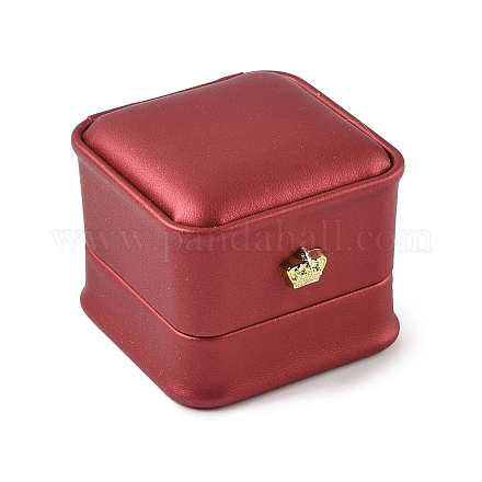 Подарочные коробки кольца из искусственной кожи LBOX-L005-A05-1