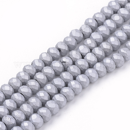 Chapelets de perles en verre électroplaqué EGLA-S141-8mm-02E-1