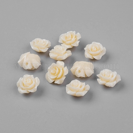 Flower Resin Beads X-RESI-Q068-12mm-10-1