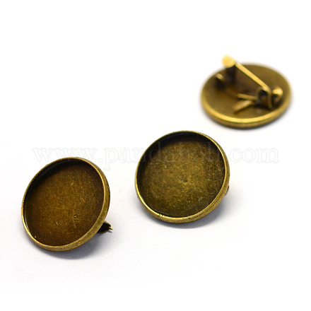 Iron Safety Brooch Findings MAK-Q004-13-1