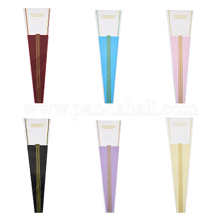 120 шт. 6-цветные пластиковые пакеты для букетов цветов из ОПП ABAG-MB0001-02-1