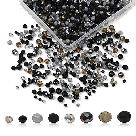 1050шт 10 вида стеклянных бусин GLAA-YW0004-19A-1