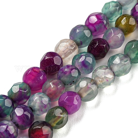 Chapelets de perles d'agate naturelle G-Q1000-01D-1