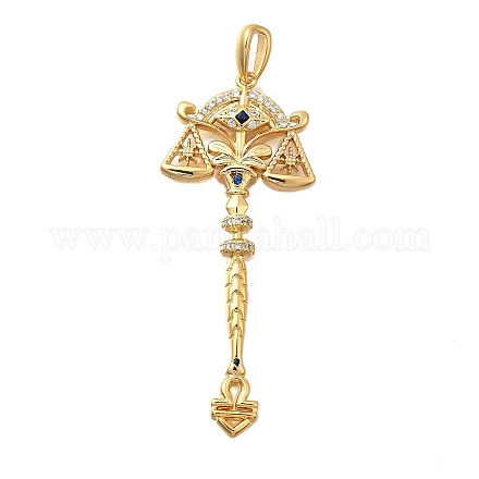 Латунные микро проложить кубического циркония большие кулоны KK-B147-04G-12-1